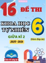Tuyển chọn 16 Đề thi giữa kì 2 KHTN 6 CTST 2025-2026 (Kèm đáp án)